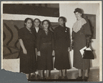 Gwendolyn Bennett, Sara West, Louise Jefferson, Augusta Savage, Eleanor Roosevelt