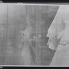 Montage (woman and curtains)