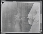 Montage (woman and curtains)