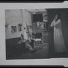 Montage (woman and sleeping man)