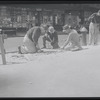 Repaving a sidewalk