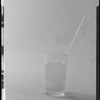 Glass of water with straw