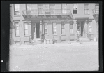 Buildings with wrought iron balconies