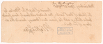 Receipt to Capt. Josh. Morton