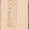 James Clurtan receipt for cash received from Washington
