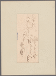 Receipted bill signed by Ja[mes] Thackara against [Tobias] Lear