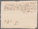 John Augustine Washington signed receipt