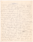 Letter from Joseph Washington to Mabel T.R. Washburn of the Journal of American History