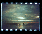 View of river and bridge from afar