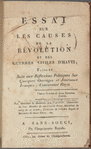 Essai sur les causes de la révolution et des guerres civiles d'Hayti