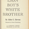 Lion Boy's White Brother