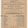 Program for a New York production of Othello starring Edwin Booth and Lawrence Barrett