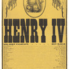 Broadside announcing Henry IV at Memphis Theatre featuring Benedict DeBar as Falstaff