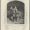 Engraving of James Hackett as Falstaff in Merry Wives of Windsor, act 5, scene 5