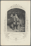 Engraving of James Hackett as Falstaff in Merry Wives of Windsor, act 5, scene 5