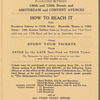 Promotional flier for College of the City of New York production of Caliban. The Shakespeare Masque 