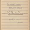 The principal numbers of the music used in Mr. Booth's plays