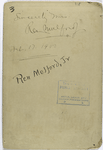Ren Mulford, Cincinnati correspondent of Sporting Life, Sincerely yours Ren Mulford Feb. 17, 1900