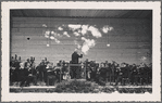 Postcard depicting Arturo Toscanini conducting an orchestra