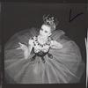 Studio portrait of Violette Verdy for the New York City Ballet production Jewels, Act 3, Emeralds
