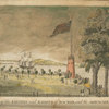 A view of the Battery and harbour of New York, and the Ambuscade frigate