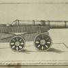 A cannon disabled of its trunnions remounted on a carriage invented for that purpose.