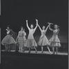 Chita Rivera and chorus in the stage production West Side Story