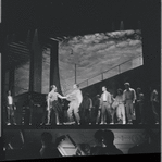 Rival gangs in the stage production West Side Story