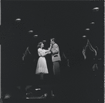 Larry Kert and Carol Lawrence in dance at the gym scene from the stage production West Side Story