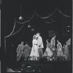 Larry Kert and Carol Lawrence in dance at the gym scene from the stage production West Side Story