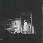 Chita Rivera and Carol Lawrence in bedroom scene from the stage production West Side Story