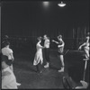 Jerome Robbins directs dancers in rehearsal for the stage production West Side Story