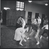 Dancers in rehearsal for the stage production West Side Story