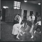 Dancers in rehearsal for the stage production West Side Story