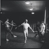 Jerome Robbins directs dancers in rehearsal for the stage production West Side Story