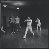 Jerome Robbins directs dancers in rehearsal for the stage production West Side Story