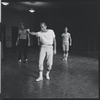 Jerome Robbins directs dancers in rehearsal for the stage production West Side Story