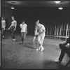 Jerome Robbins directs dancers in rehearsal for the stage production West Side Story