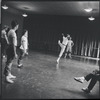 Jerome Robbins directs dancers in rehearsal for the stage production West Side Story