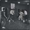 Fight scene rehearsal for the stage production West Side Story