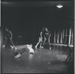 Fight scene rehearsal for the stage production West Side Story
