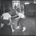 Fight scene rehearsal for the stage production West Side Story