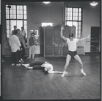 Fight scene rehearsal for the stage production West Side Story