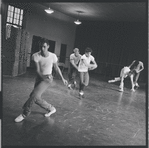 Fight scene rehearsal for the stage production West Side Story