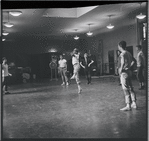 Jerome Robbins directs rehearsal for the stage production West Side Story