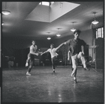 Dancers in rehearsal for the stage production West Side Story