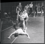 Fight scene rehearsal for the stage production West Side Story