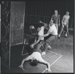 Fight scene rehearsal for the stage production West Side Story