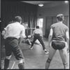 Fight scene rehearsal for the stage production West Side Story