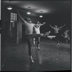 Dancers in rehearsal for the stage production West Side Story